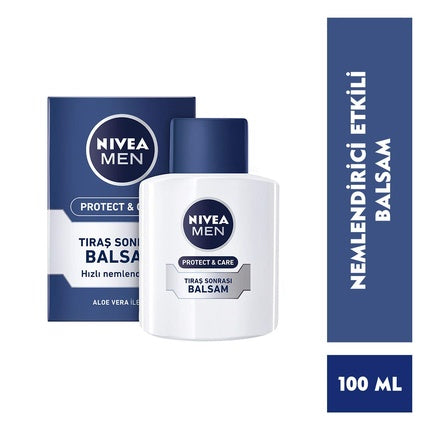 Aftershave Nivea Men Protect & Care 100ml, albastru
