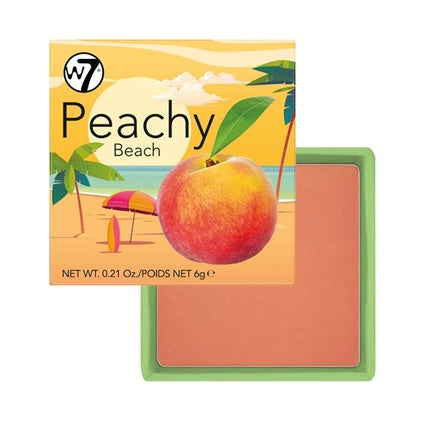 Fard obraz W7 Peachy Beach portocaliu, 6g