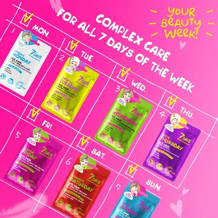 Masca pentru par, 7days, cu extract de bujor si afine