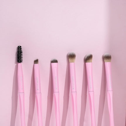 Set Pensi Makeup, Brushworks, Eye & Brow, roz, dimensiune unică