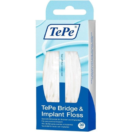 Ață dentară, Tepe, Bridge & Implant Floss, 30 bucăți