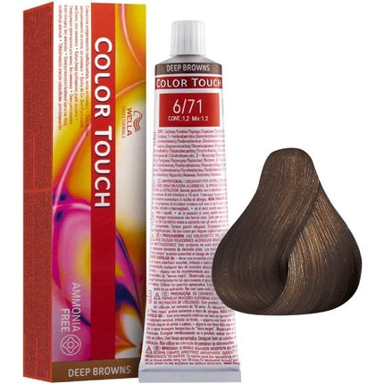 Vopsea par, Wella, Colour Touch, blond inchis cenusiu 60ml