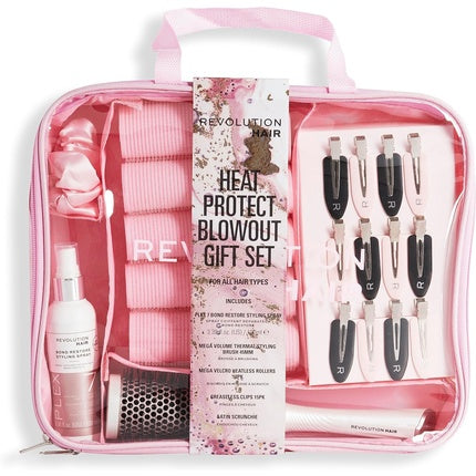 Set îngrijire păr, Revolution Beauty, roz, protector termic
