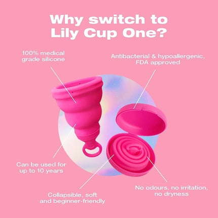 Cupă menstruală Intimina Lily Cup One, pliabilă, pentru începători