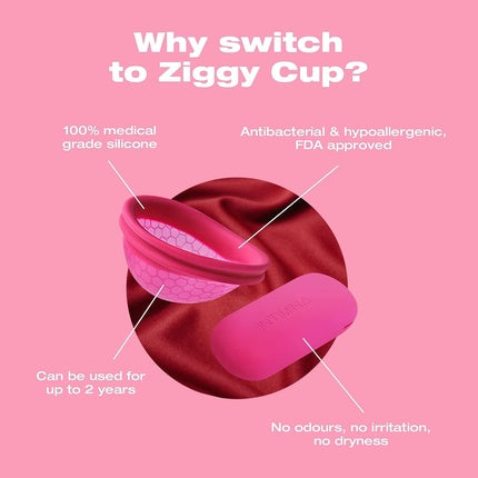 Cupă Menstruală, Intimina Ziggy, extra-subțire, roz