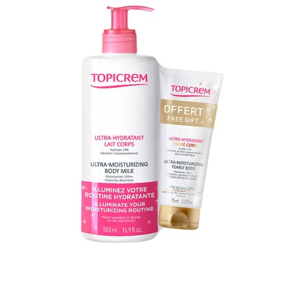 Ulei de corp, Topicrem, 500 ml, bonus loțiune 75 ml