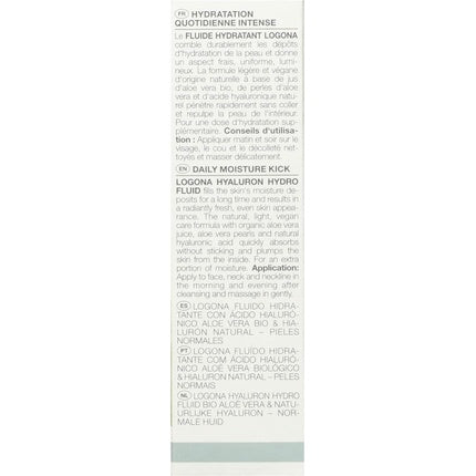 Fluid Hyaluron Logona Organic Aloe Vera 60g