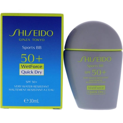 Crema BB Sport SPF50, Shiseido, Quick Dry, Medium Dark, 30ml