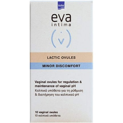 Supozitoare Vaginale Intermed Eva Lactic 10 buc alb