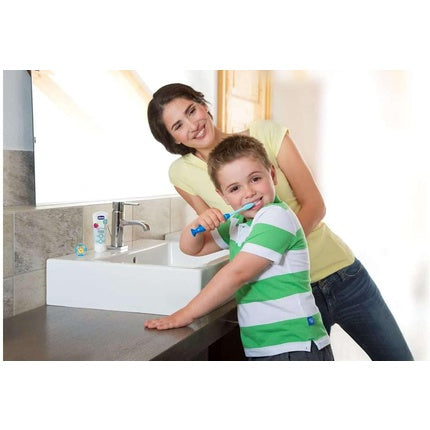 Periuță de dinți copii, Chicco, 3-6 ani, albastră