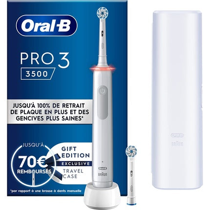 Periuță de dinți electrică, Oral-B, Pro 3 3500, alb