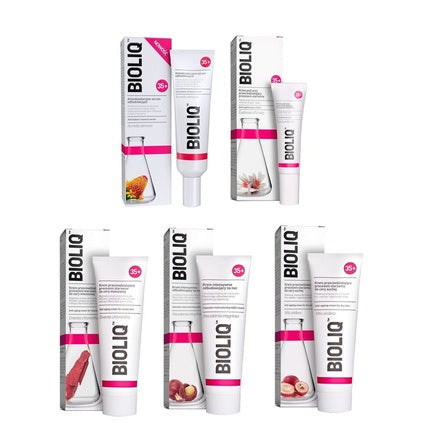 Set anti-îmbătrânire, Bioliq 35+, cremă noapte și ochi