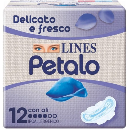 Absorbante zi, Lines, Petalo Ultra cu aripioare, 12 bucăți