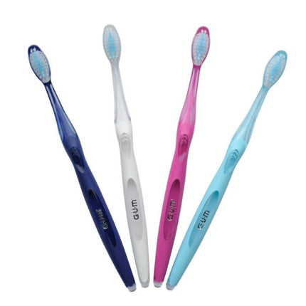 Periuță de dinți, Gum, Original White, multicolor