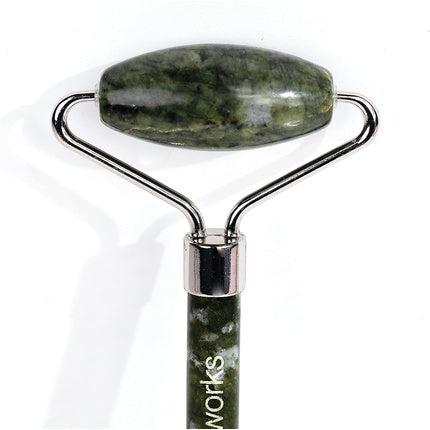 Roller facial, Brushworks, HD, piatră jade, verde