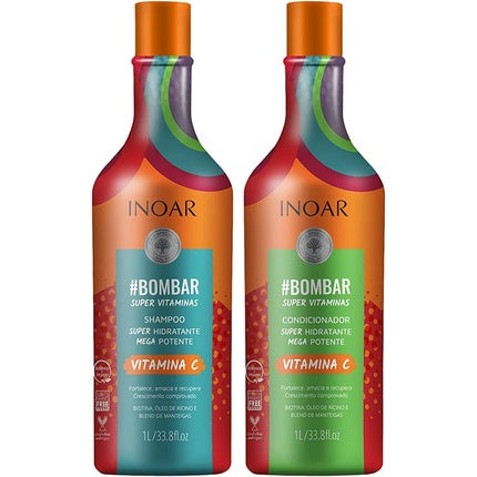 Set Îngrijire Păr, Inoar, Bombar Vitamina C, 1000ml