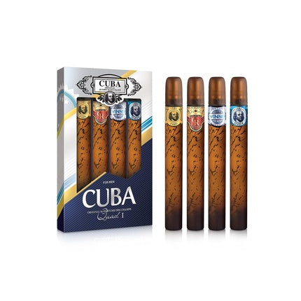 Set parfumuri bărbați Cuba, Quad I, 4 piese