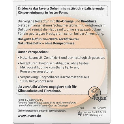 Săpun Solid, Lavera, High Vitality, portocaliu