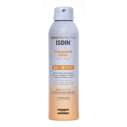 Spray Fotoprotector, ISDIN, Wet Skin SPF 30, rezistent la apă
