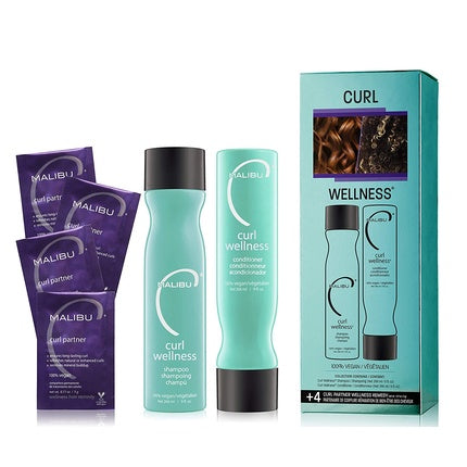 Set Îngrijire Păr, Malibu, Curl Wellness, verde