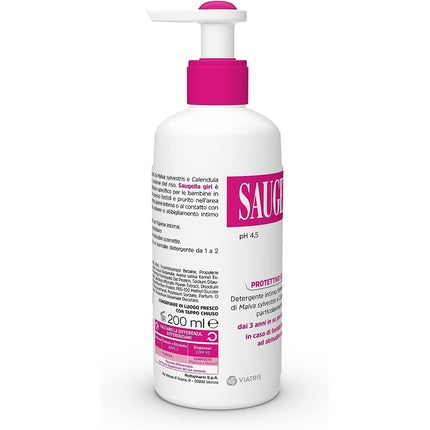Gel intim, Saugella Girl, pH neutru, 200 ml