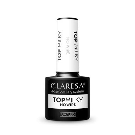 Top pentru ojă UV, Claresa, Milky No Wipe, 5ml