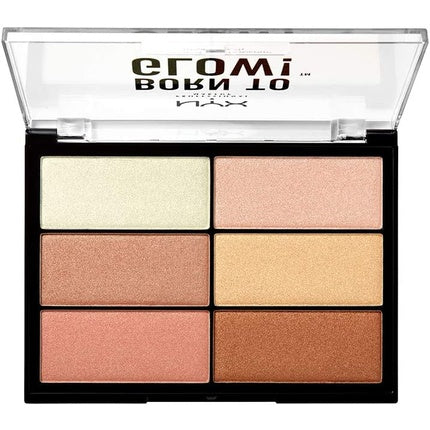Paletă iluminatoare, NYX, Born To Glow, 29g