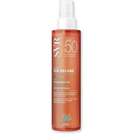 Ulei uscat SPF50+, Svr Sun Secure, piele hipersensibilă, 200ml