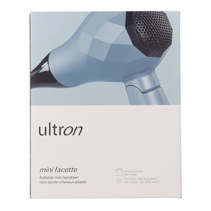 Uscător de păr pliabil, Sinelco Ultron, mini, albastru gheață