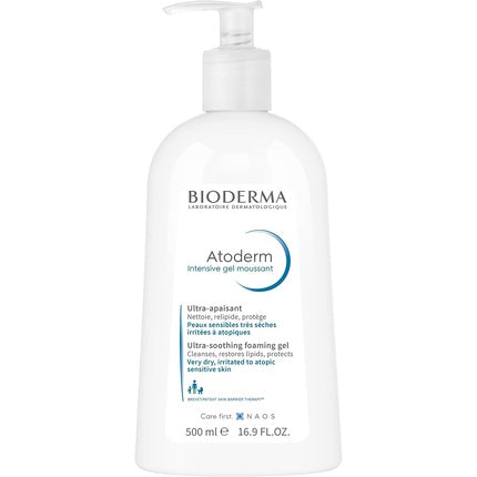 Gel de curățare spumant, Bioderma, Atoderm Intensive, 500ml