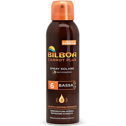 Spray Solar, Bilboa Carrot Plus, SPF 6, Portocaliu, 100g