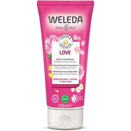 Gel de duș cremos, Weleda Love Aroma, 200 ml