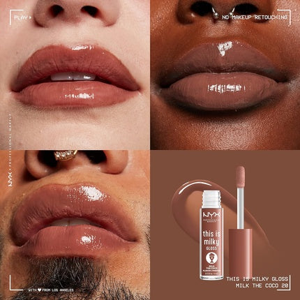 Luciu de buze, NYX, This Is Milky Gloss, maro