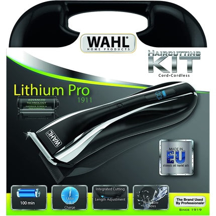 Aparat tuns, Wahl, Lithium Pro LCD, negru