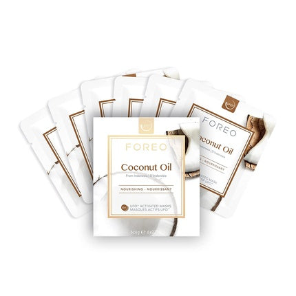 Masca faciala, Foreo, ulei de cocos, 6 bucati