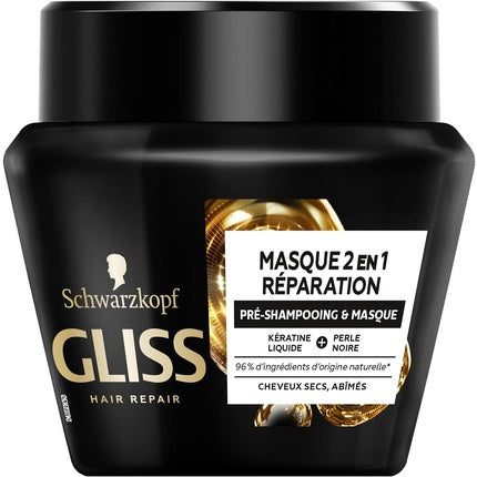 Masca reparatoare, Schwarzkopf Gliss, 300ml, negru