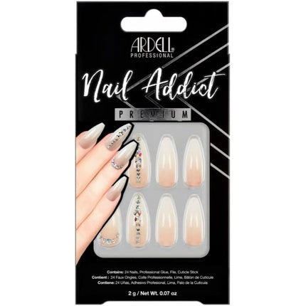 Set unghii Ardell Nail Addict, Light Crystal, 1 unitate