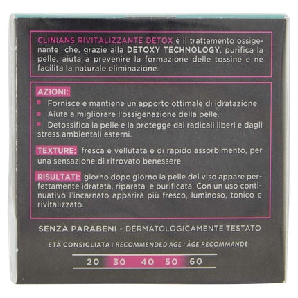 Cremă față, Clinians, Detox Super Hidratant, 50ml
