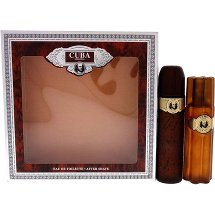 Set cadou aftershave, Cuba, Gold, 3 piese