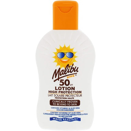 Loțiune de plajă, Malibu, Kids SPF 50, 200ml