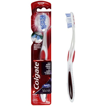 Periuță de dinți Colgate 360 Optic White, 40g, 7.5cm