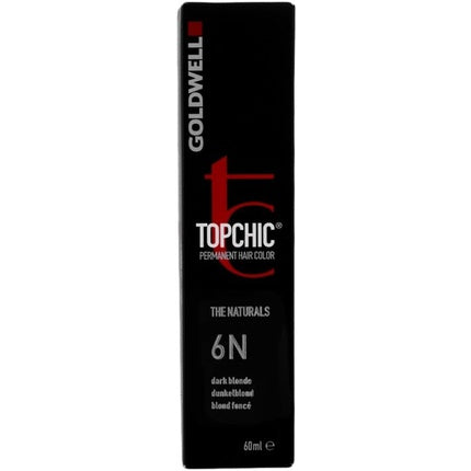Vopsea păr, Goldwell Topchic 6N, Blond Închis