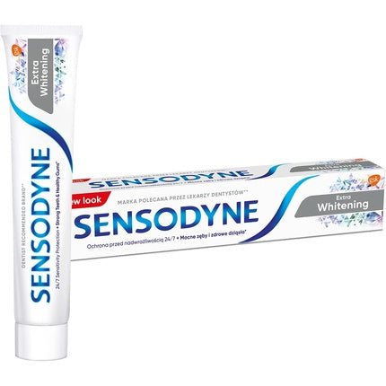 Pastă de dinți, Sensodyne, Extra Whitening, alb