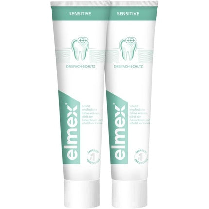 Pasta de dinti, Elmex, Sensitive, alb, pachet 2 bucati