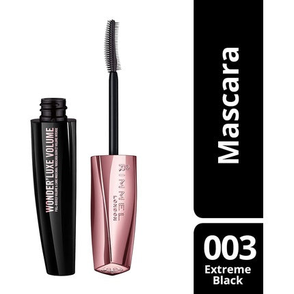 Mascara Rimmel Wonder'Luxe Volume, Extreme Black