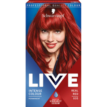 Vopsea de păr, Schwarzkopf, Live Intense Color, roșu real