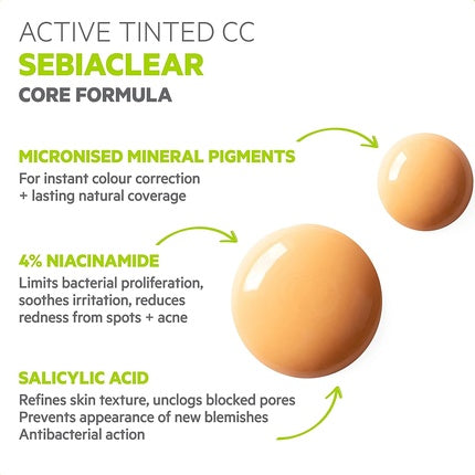 Fond de ten SVR Sebiaclear Active Tinted 40ml