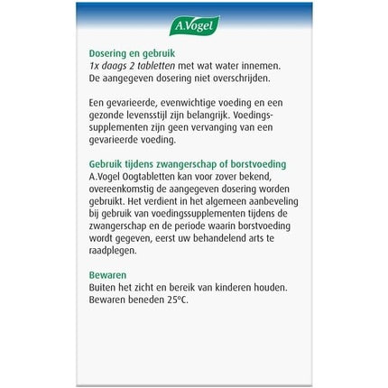 Supliment Ocular, A.Vogel, tablete, 60 buc