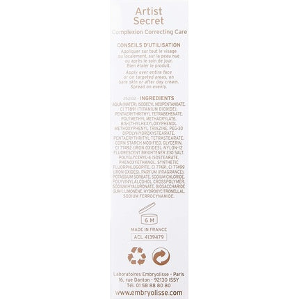 Crema CC, Embryolisse, Artist Secret SPF20, 30ml