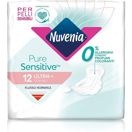 Absorbante feminine Nuvenia Pure Sensitive, ultra absorbante, cu aripioare